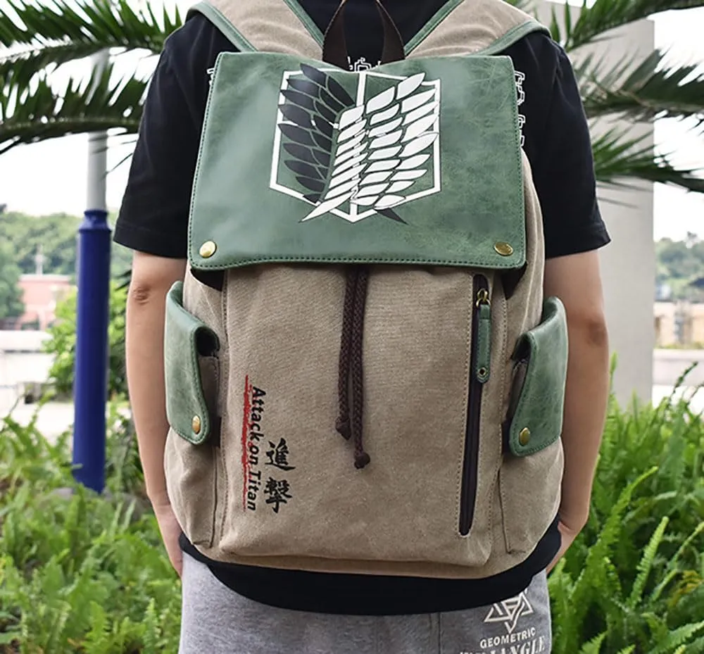 Anime Attack AOT On Titan Cosplay Backpack - Official License