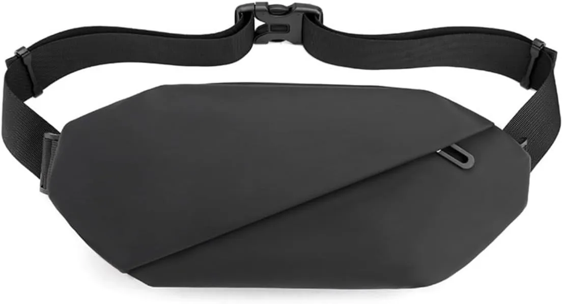 Anti-Theft Sling Bag Waterproof Crossbody Travel Tactical shoulder Bag for Men and Women (Black)