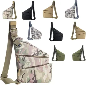 Anti-Theft Sling Bag Waterproof Crossbody Travel Tactical shoulder Bag for Men and Women (Left Shoulder,ACU)
