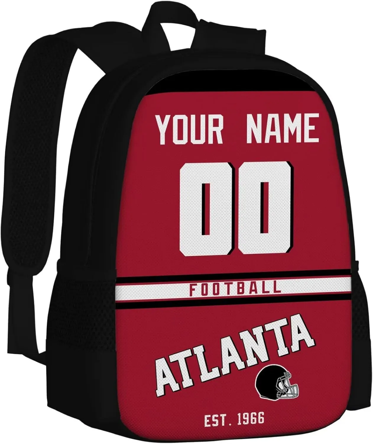 ANTKING Atlanta Backpacks School Backpack Bags Custom Name Number for Men Women Youth Gifts