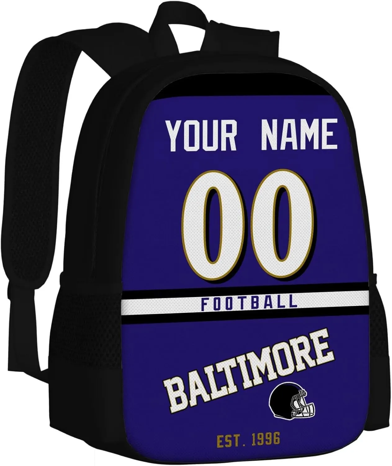 ANTKING Baltimore Backpacks School Backpack Bags Custom Name Number for Men Women Youth Gifts