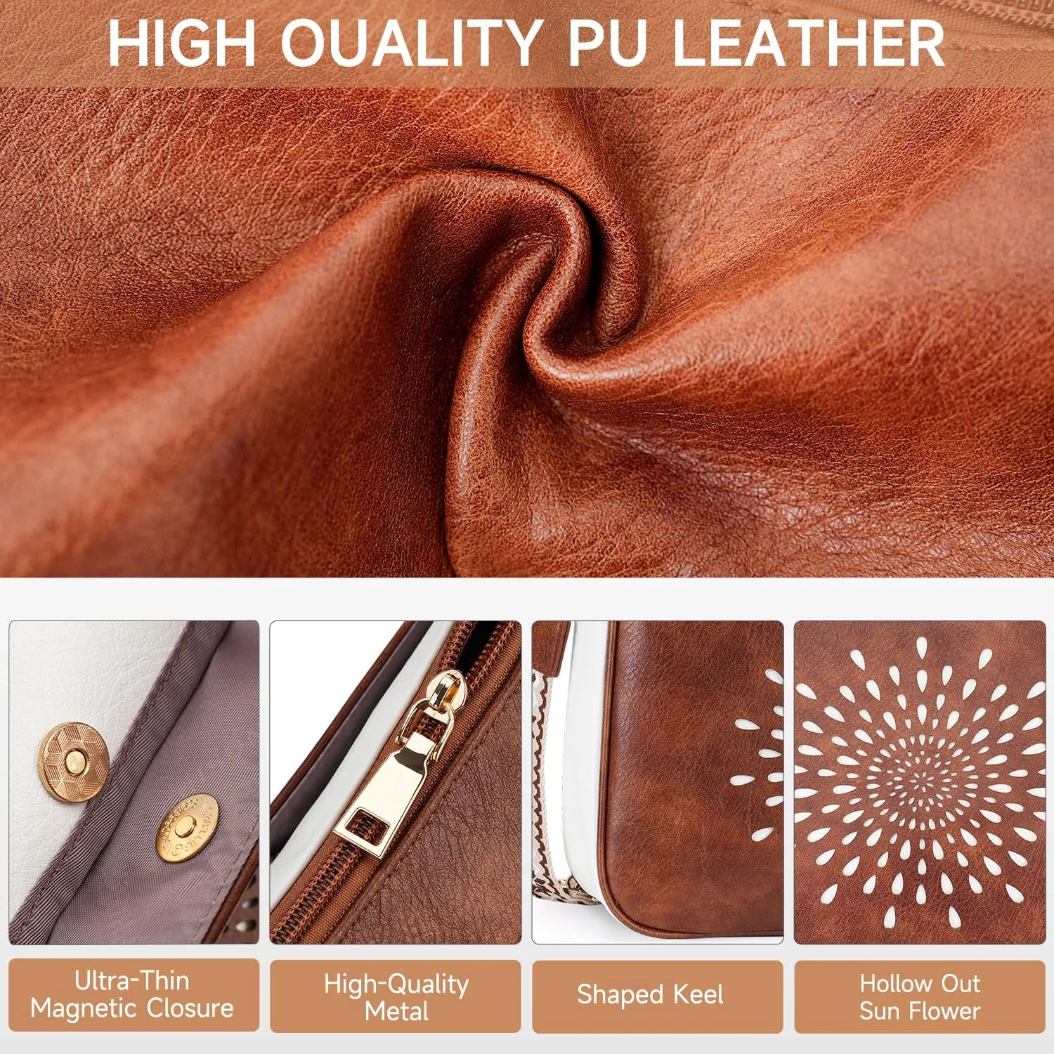 APHISON Hobo Bag for Women, Crossbody Bags for Women Trendy Bucket Purses and Shoulder Handbags with 2 Detachable Straps