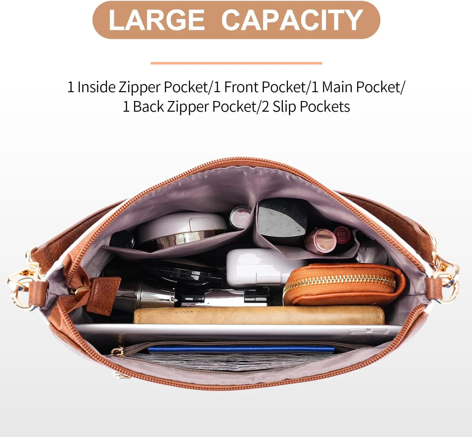 APHISON Hobo Bag for Women, Crossbody Bags for Women Trendy Bucket Purses and Shoulder Handbags with 2 Detachable Straps