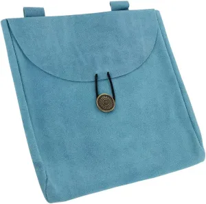 Armory Replicas™ Handmade Brown & Purple Leather Belt Pouches, Large Suede Bags with Wessex Grandeur & Touch of Royalty