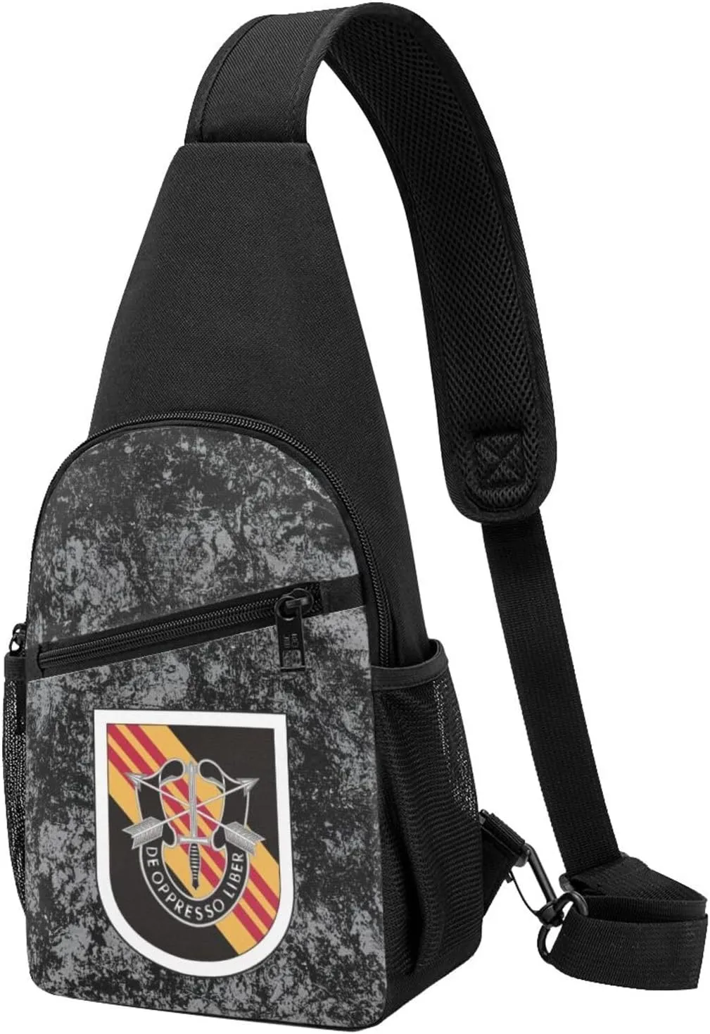 Army 5th Special Forces Group Vietnam Sling Bag Crossbody Backpack Shoulder Casual Daypack Bags for Men