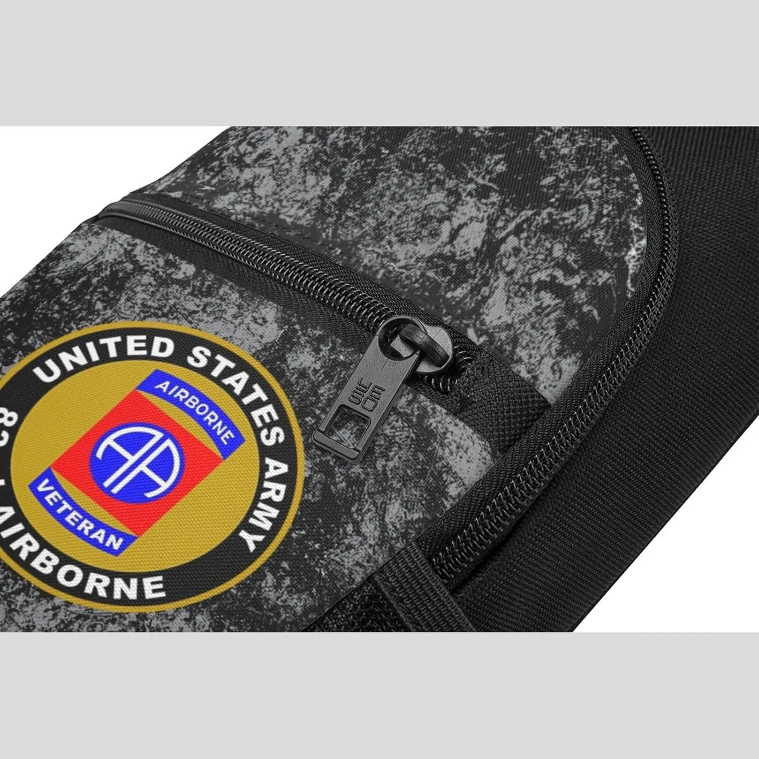 Army Veteran 82nd Airborne Sling Bag Crossbody Backpack Shoulder Casual Daypack Bags for Men