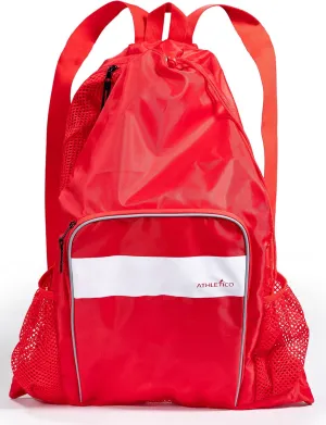 Athletico Mesh Swim Bag - Mesh Pool Bag With Wet & Dry Compartments for Swimming, the Beach, Camping and More