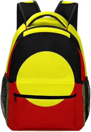 Australian Aboriginal Flag Backpacks for Laptop Casual Daypack Backpack with 1 Main Compartment for Travel Work