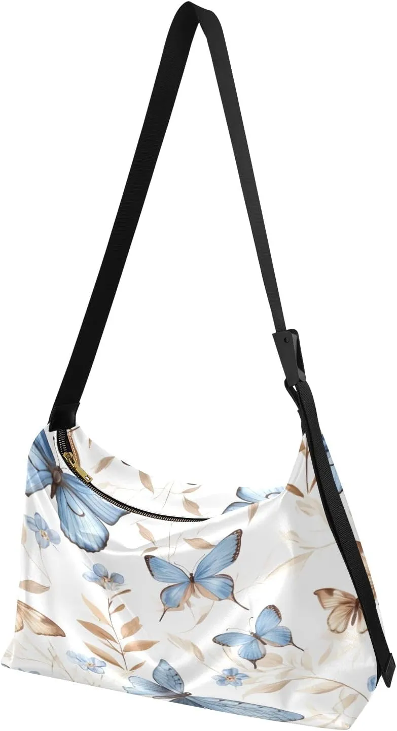 Autumn Apple Trees Large Leather Crossbody Bag, Fashion Crossbody Bag, Man Leather Bag