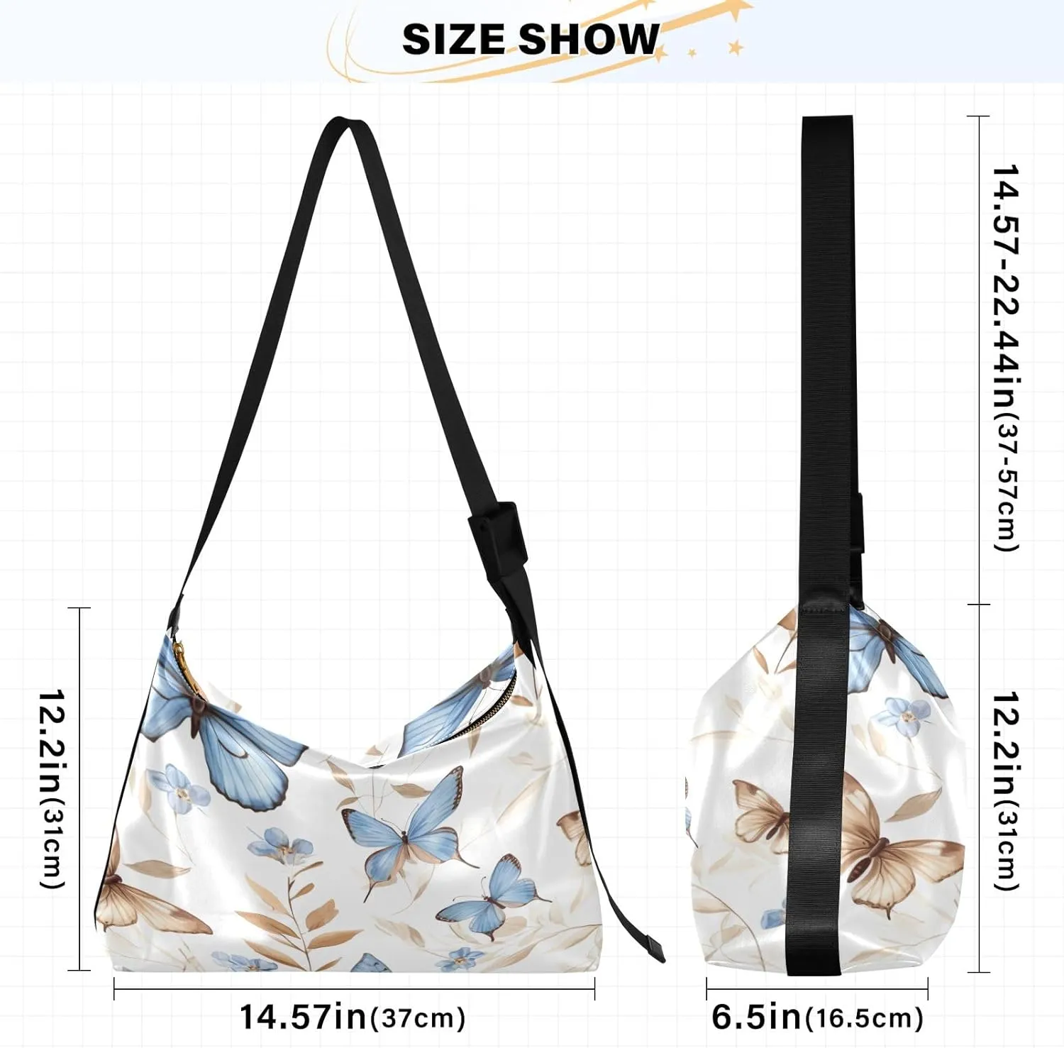 Autumn Apple Trees Large Leather Crossbody Bag, Fashion Crossbody Bag, Man Leather Bag