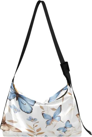 Autumn Apple Trees Large Leather Crossbody Bag, Fashion Crossbody Bag, Man Leather Bag