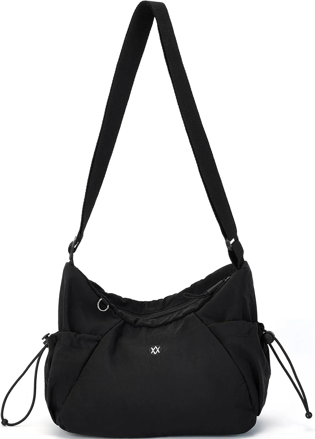 Axcone Hobo Bag for Women Nylon Crossbody Bag Multi-Pocket Sling Bag Roomy Lightweight Casual Shoulder Bag Adjustable Strap