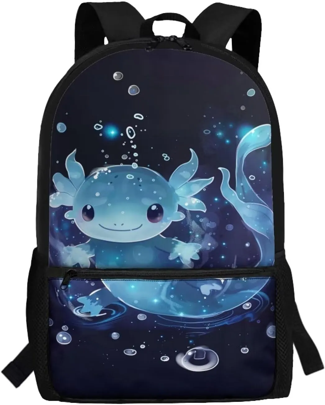Axolotl School Backpack for Girls 8-10/10-12 Kids School Bag Student Elementary Bookbags for 6Th Grade Back Pack 17 Inch Large Capacity Book Bags with Side Pocket