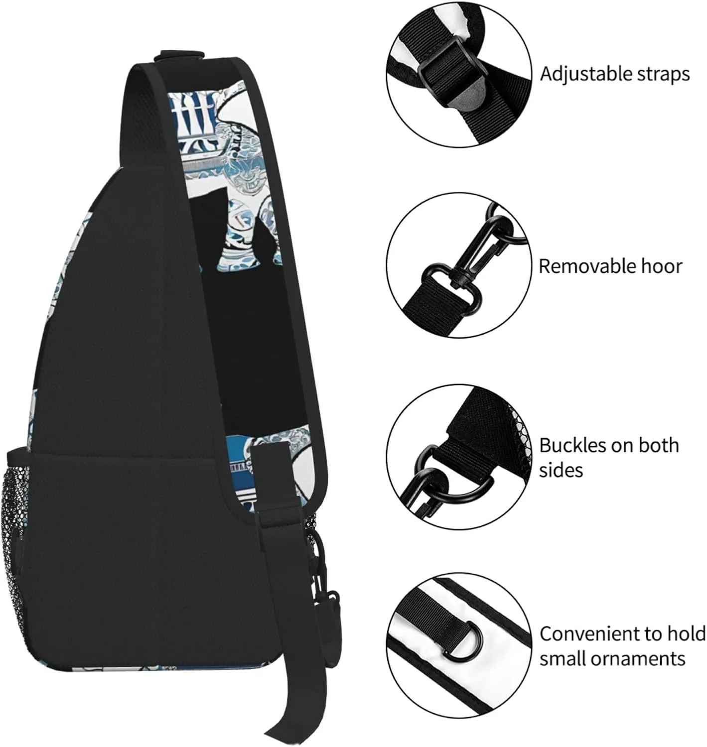 Aztec Elephant Print Cross Chest Bag Diagonally For Short-Distance Travel And Daily Use