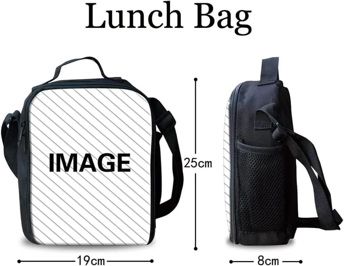 Back Girl Princess Backpacks for Teen Girls African American Elementary Middle School Bag with Lunch Bag Pencil Case Set 3 in 1,Kids Laptop Bookbag Student 16 inch