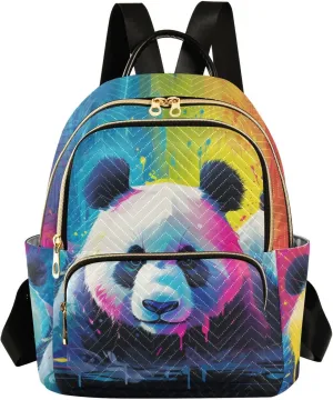 Backpack for Men and Women - Lightweight Laptop Backpack Casual Daypack for College Work Travel, Panda (5), Medium, Small