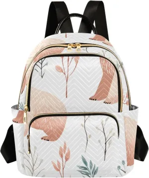 Backpack for Men and Women - Lightweight Laptop Backpack Casual Daypack for College Work Travel, Watercolor Bear (28), Small