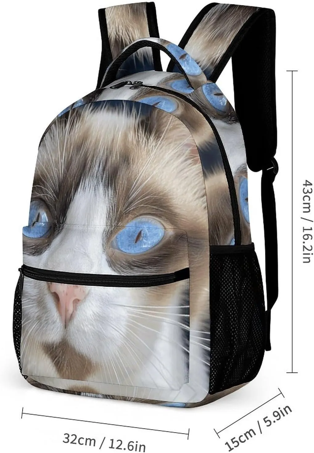 Backpack for Men Women Laptop Backpack A Tan Cat Casual Daypack Laptop Bag for Travel