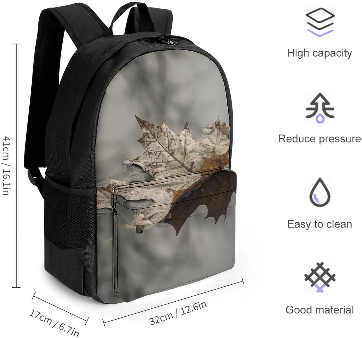 Backpack for Men Women Laptop Backpack An Old Withered Leaf Casual Daypack Laptop Bag for Travel