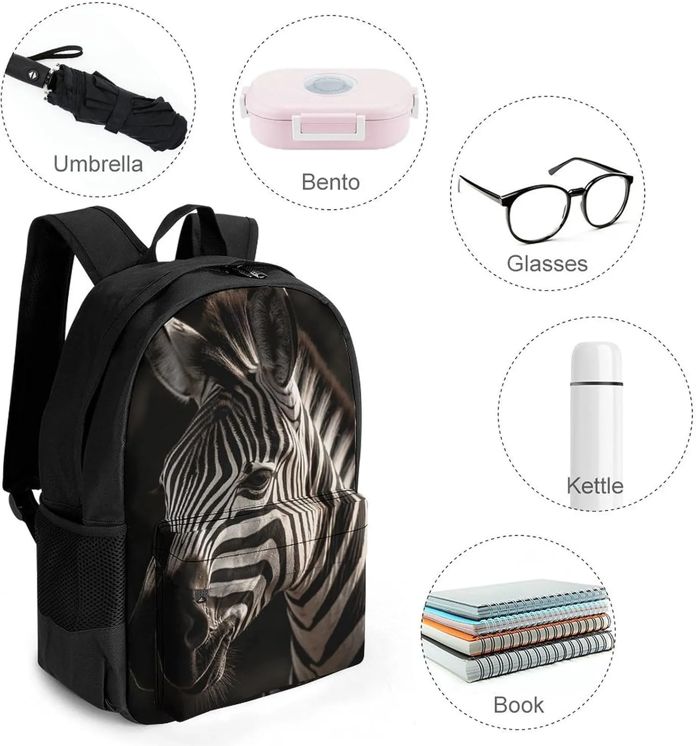 Backpack for Men Women Laptop Backpack Animal Photos Casual Daypack Laptop Bag for Travel