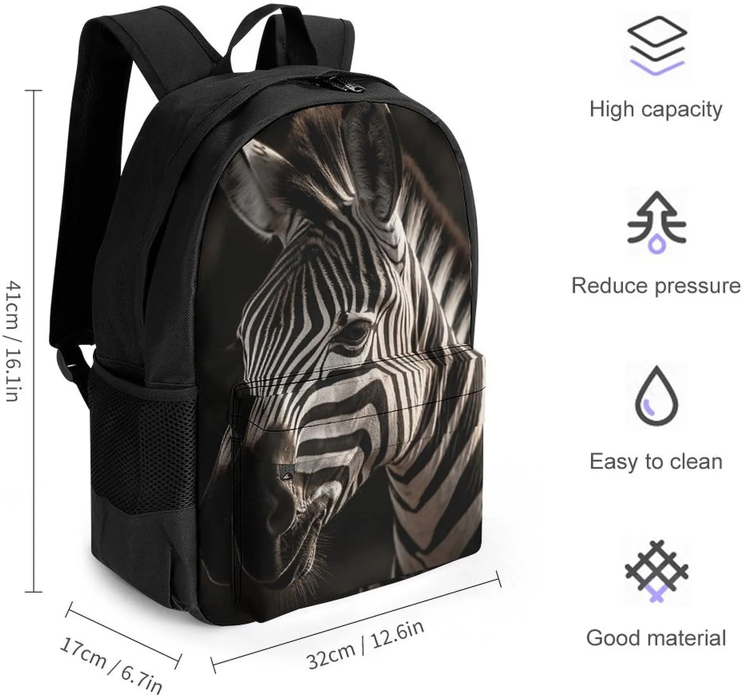 Backpack for Men Women Laptop Backpack Animal Photos Casual Daypack Laptop Bag for Travel