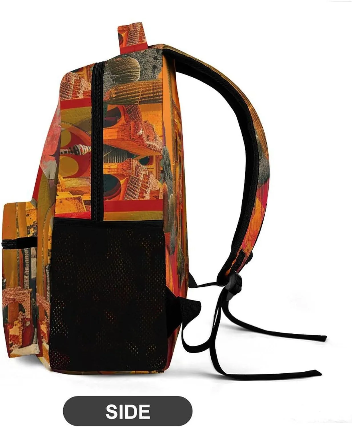 Backpack for Men Women Laptop Backpack Artistic Color Collage Casual Daypack Laptop Bag for Travel