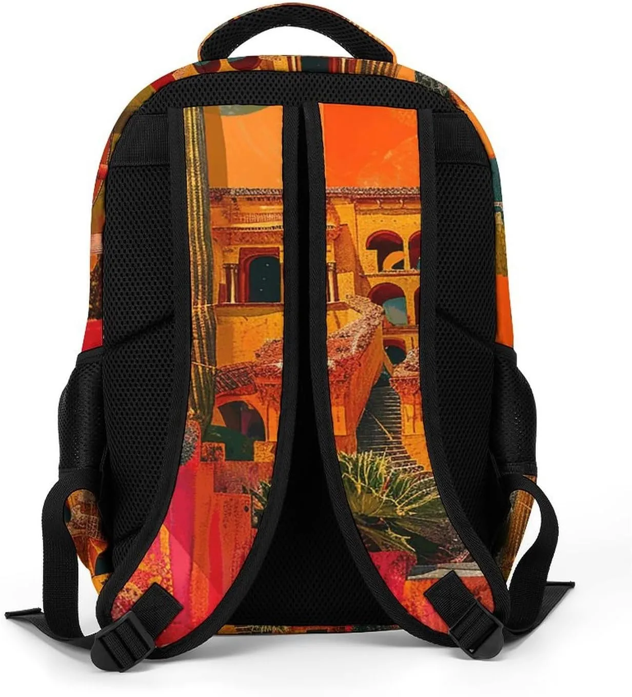Backpack for Men Women Laptop Backpack Artistic Color Collage Casual Daypack Laptop Bag for Travel
