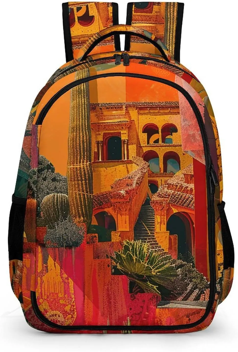 Backpack for Men Women Laptop Backpack Artistic Color Collage Casual Daypack Laptop Bag for Travel