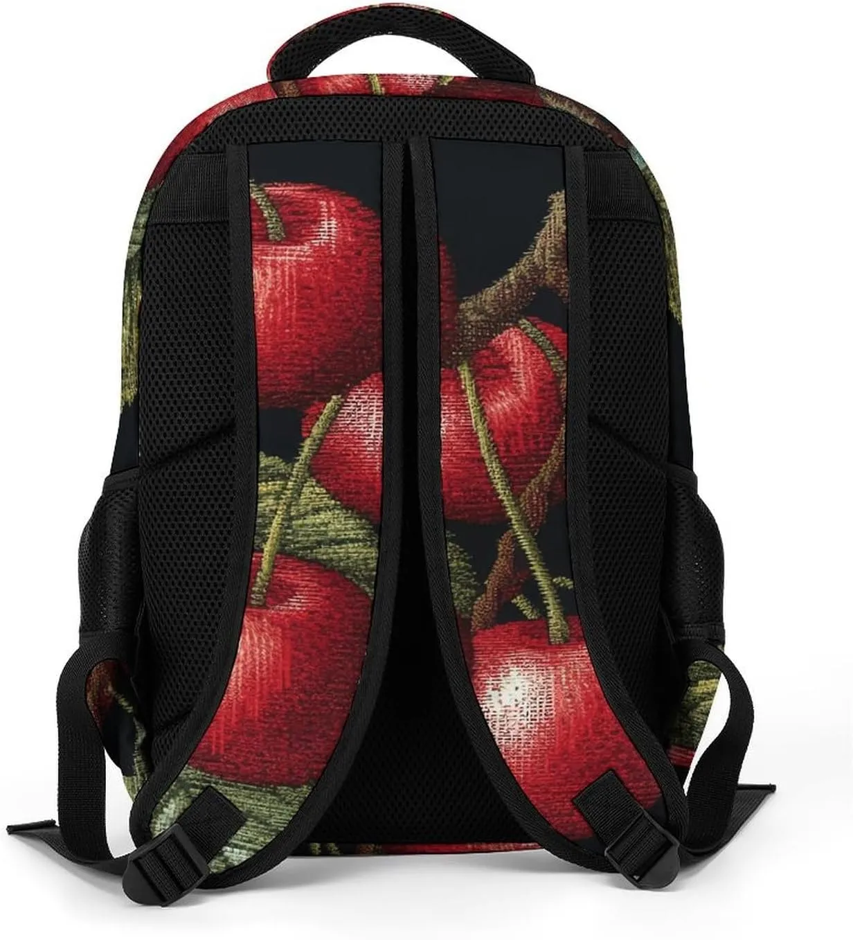 Backpack for Men Women Laptop Backpack Cherry Embroidery Casual Daypack Laptop Bag for Travel