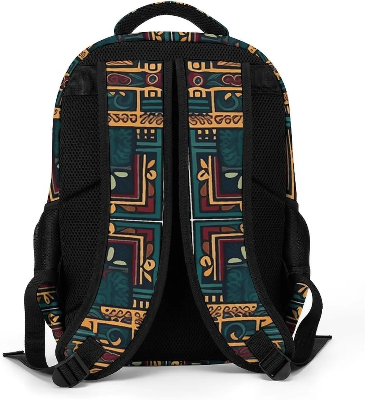 Backpack for Men Women Laptop Backpack Cyan And Red Casual Daypack Laptop Bag for Travel