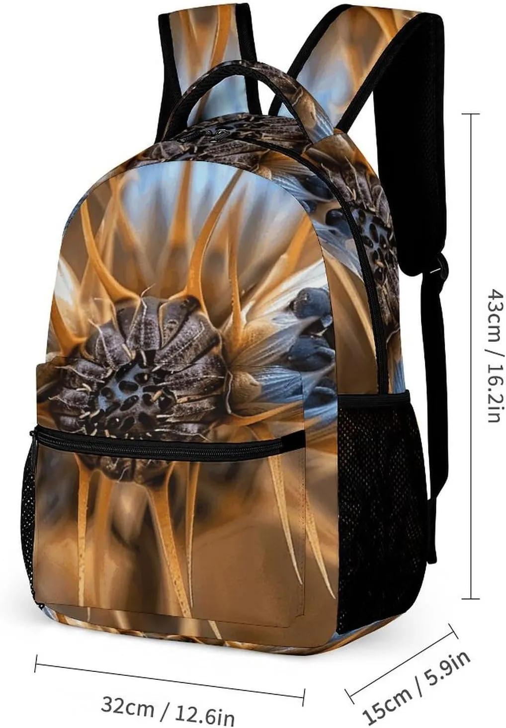 Backpack for Men Women Laptop Backpack Image of Two Thorns Casual Daypack Laptop Bag for Travel
