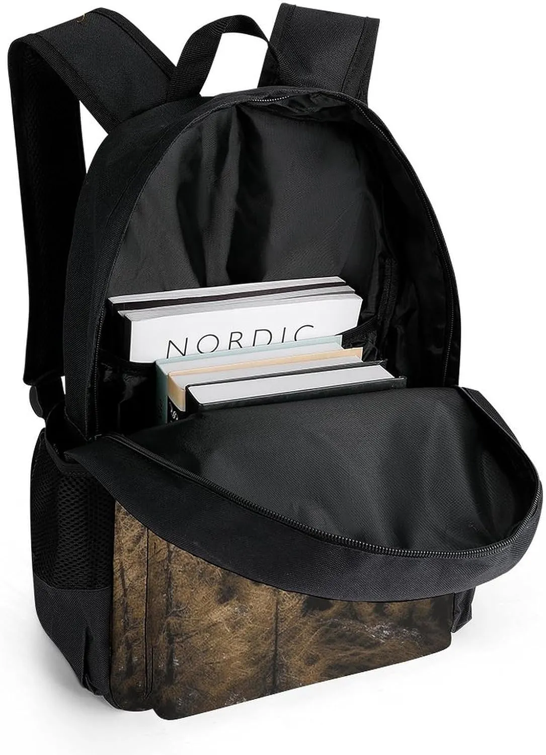 Backpack for Men Women Laptop Backpack Landscape of Trees And Mountain Surrounded by Fog Casual Daypack Laptop Bag for Travel