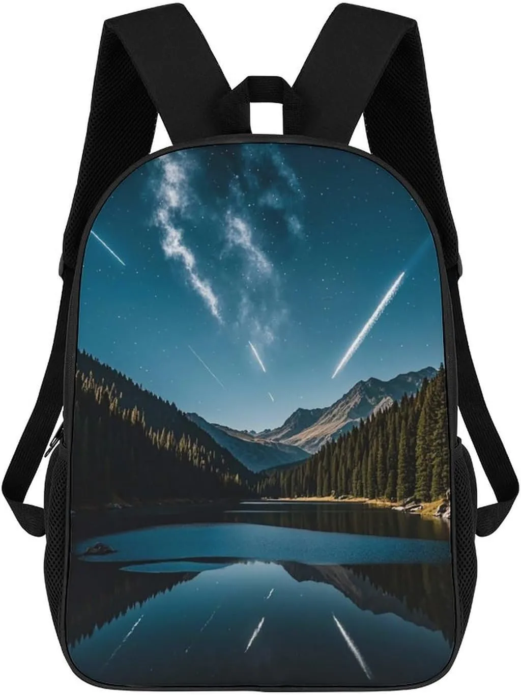 Backpack for Men Women Meteors in The Night Sky Laptop Backpack Classical Basic Backpack Casual Daypack