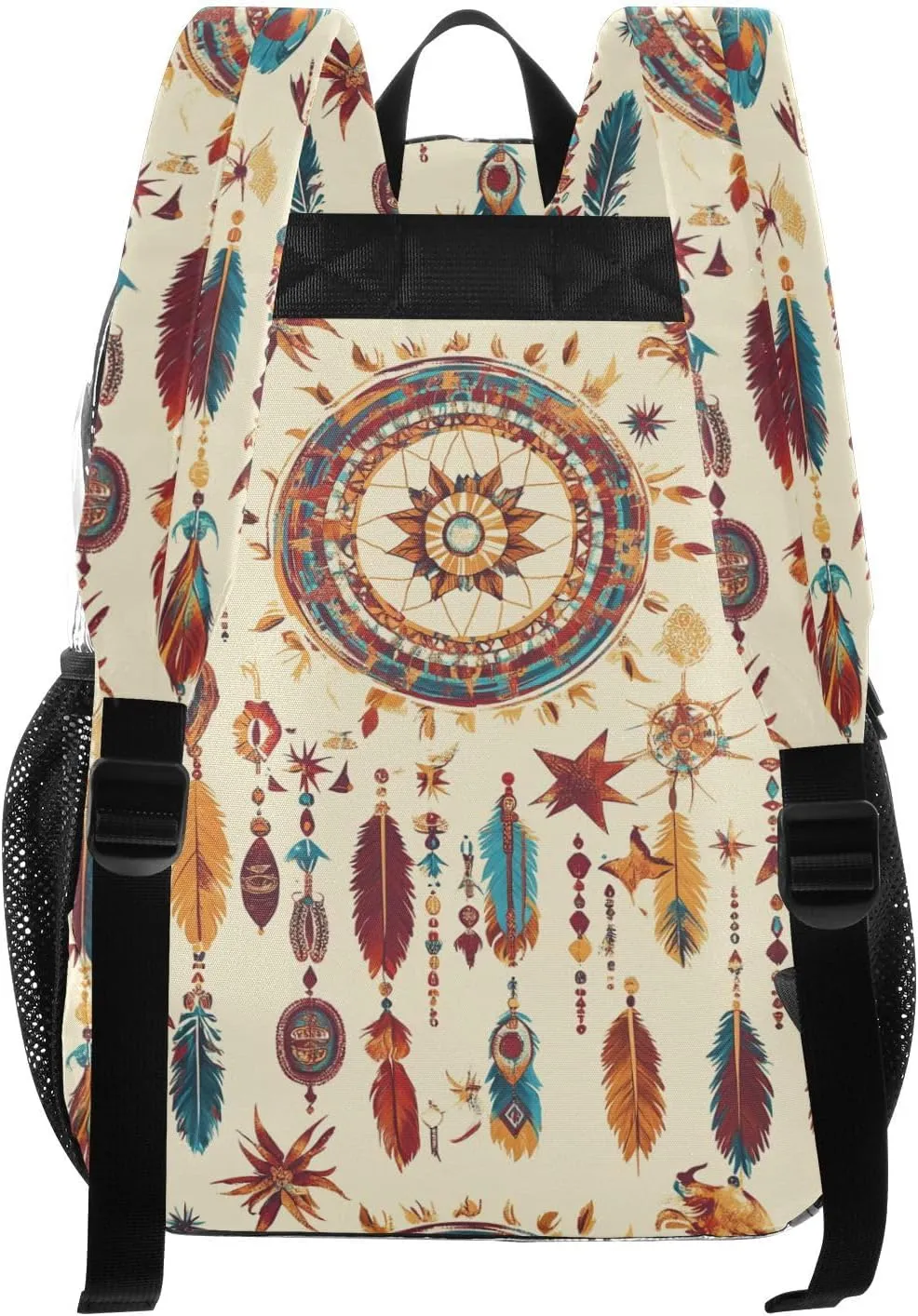 Backpack For School Clear Kids Clear Backpack For School For Adults Seethrough PVC Bags Western Cowboy Dream Catcher Startribal Primitive Charm Sparkling
