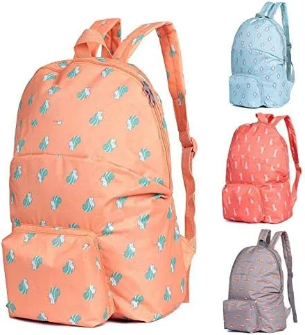 Backpack for women Waterproof Admission Package, Shoulder Bag Multi-function Folding Travel Backpacks, Bags (Blue)
