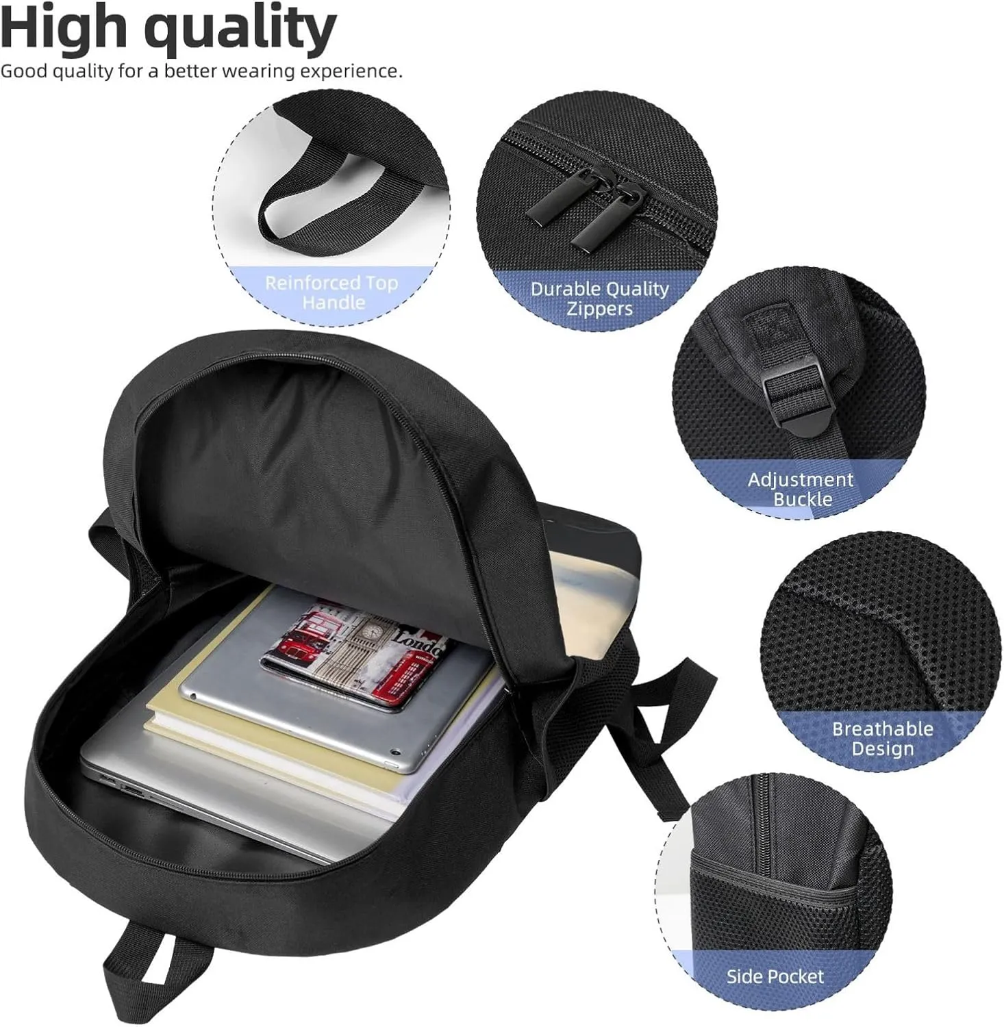 Backpack Free Stage Travel Casual Laptop Backpack 17 inch Waterproof Hiking Daypack for Men Women