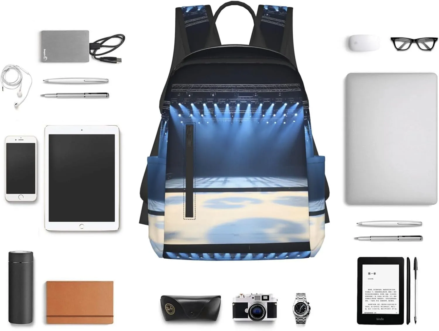 Backpack Free Stage Travel Casual Laptop Backpack Adjustable Hiking Daypack for Men Women