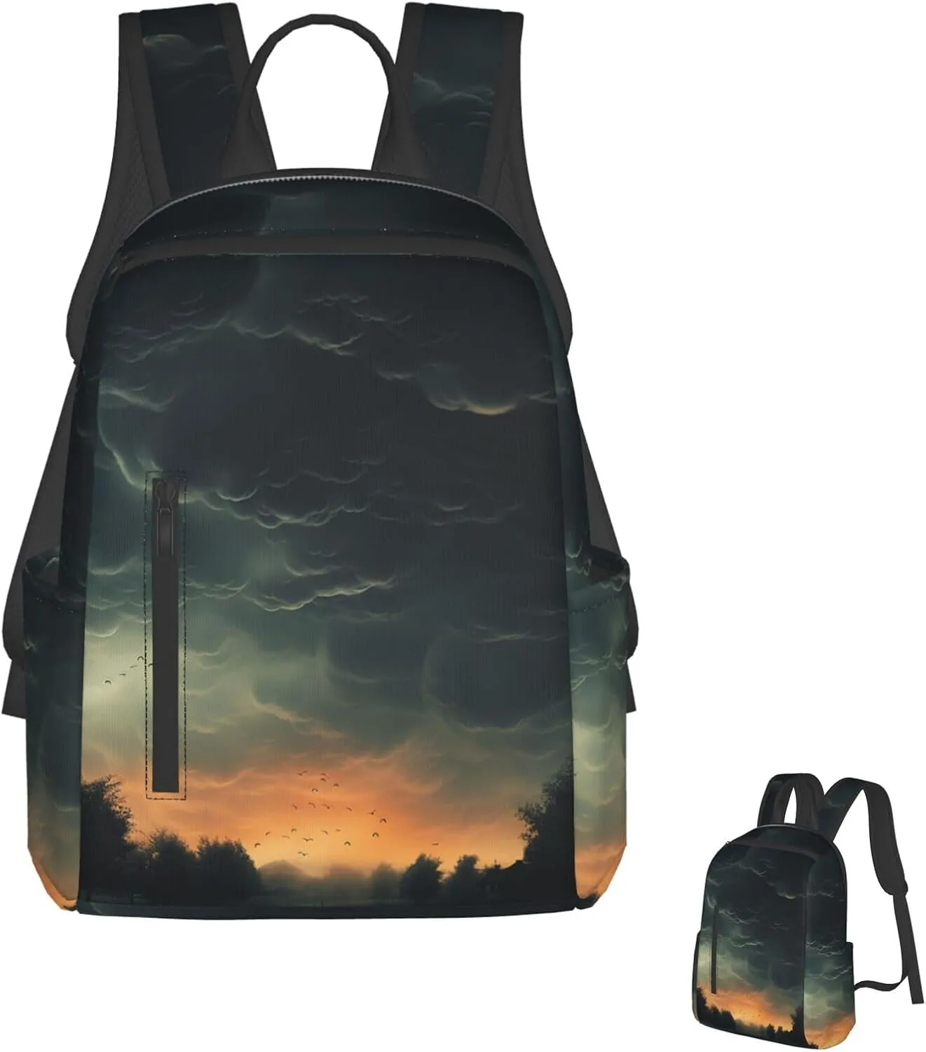 Backpack Overcast Travel Casual Laptop Backpack Adjustable Hiking Daypack for Men Women