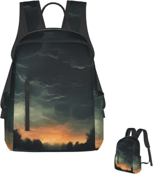 Backpack Overcast Travel Casual Laptop Backpack Adjustable Hiking Daypack for Men Women