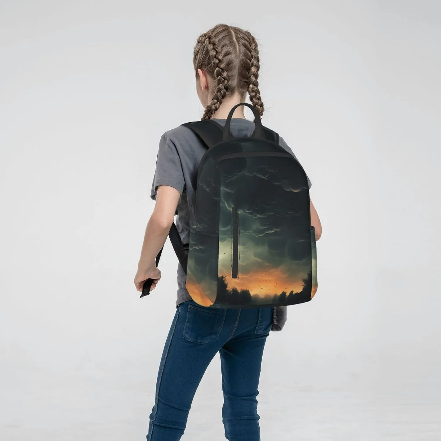 Backpack Overcast Travel Casual Laptop Backpack Adjustable Hiking Daypack for Men Women