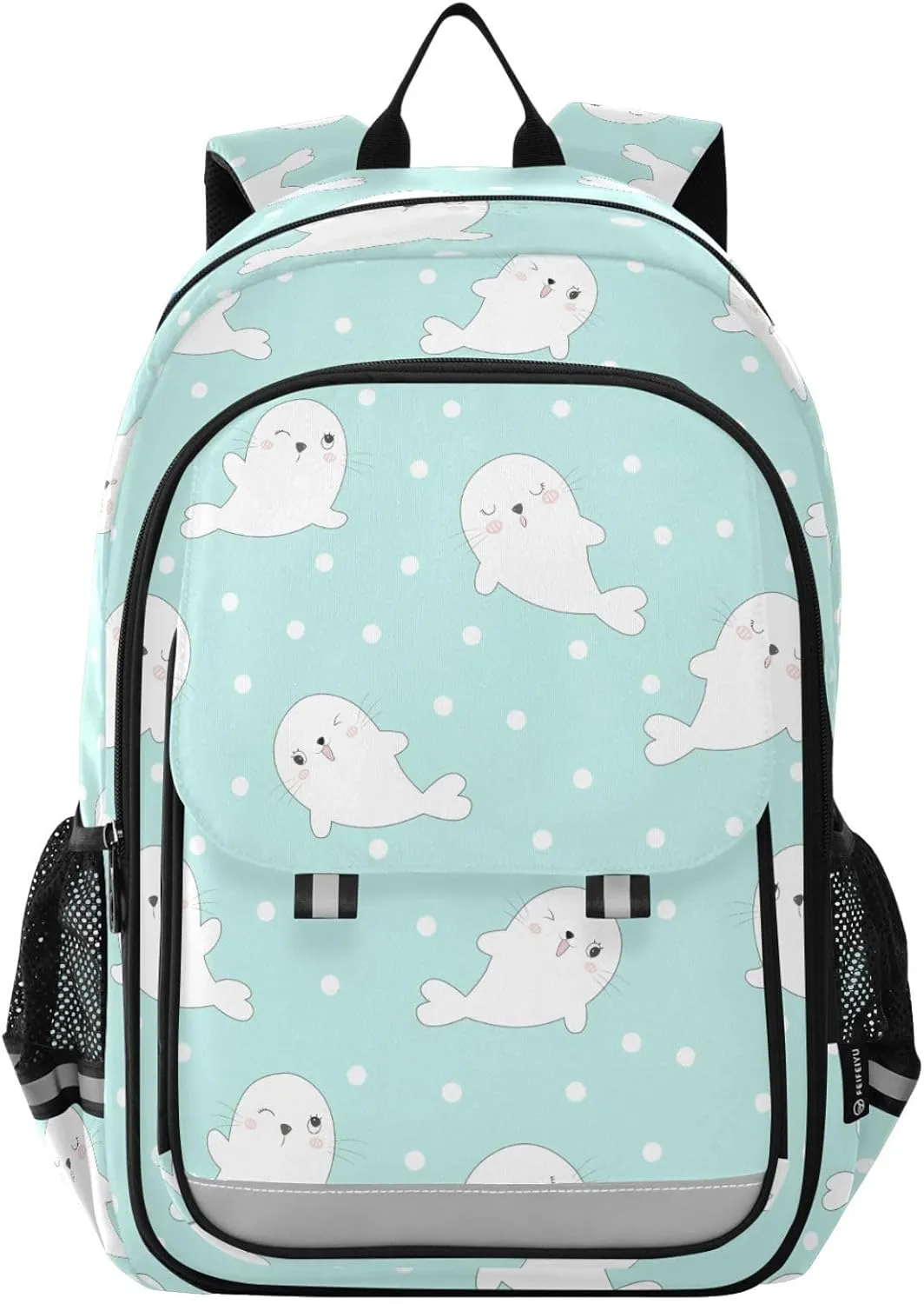 Backpack Seal Walrus Sea Lion School Shoulder Bag Lightweight Laptop Backpack Student Casual Travel Daypack