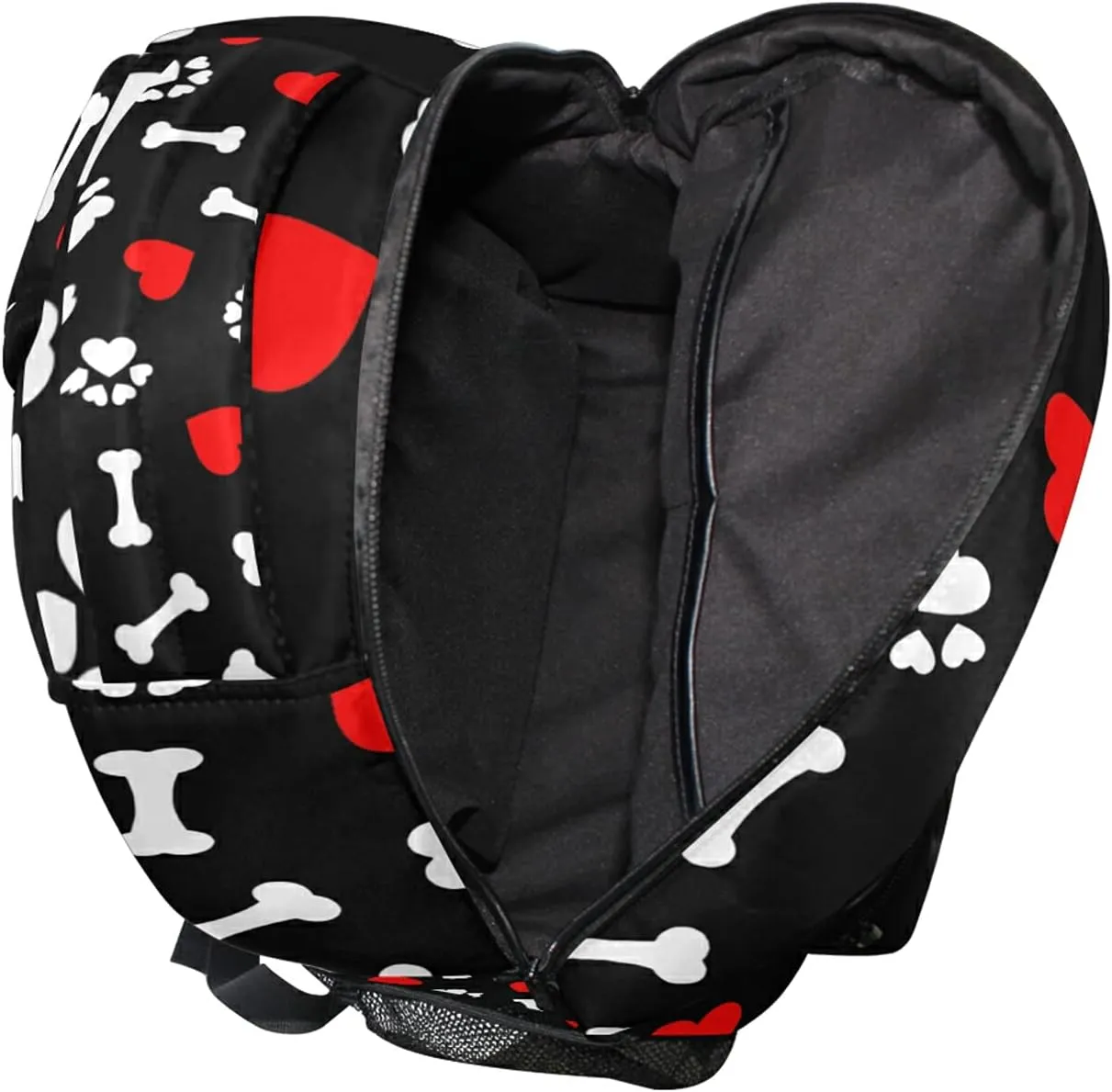 Backpack Travel Dog Paw Print Bone School Bookbags Shoulder Laptop Daypack College Bag for Womens Mens Boys Girls