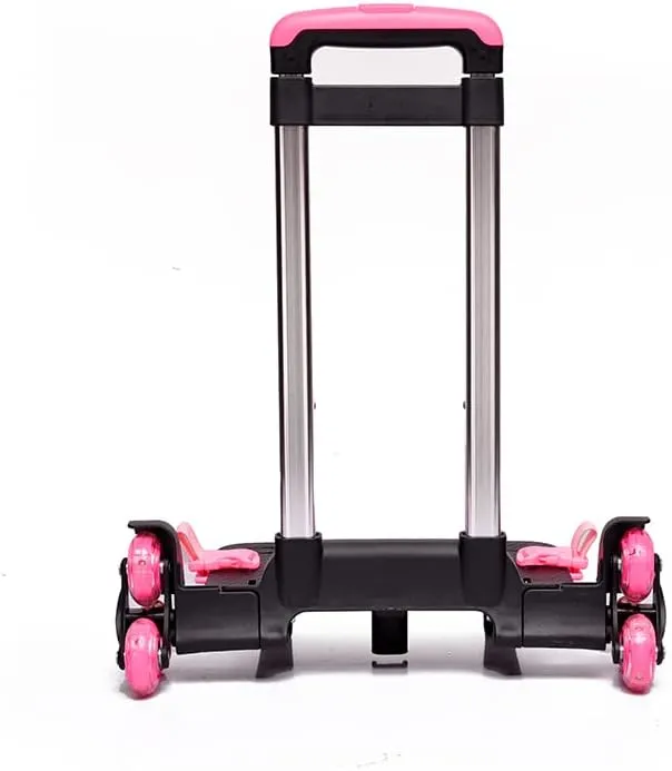 Backpack Trolley Foldable Trolley Cart 6 Wheels Rolling-Luggage Carts Aluminium Alloy Luggage Hand Cart for Bags