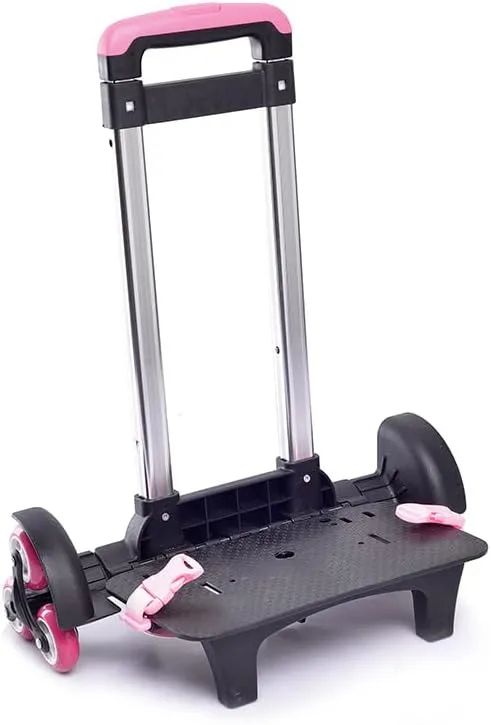 Backpack Trolley Foldable Trolley Cart 6 Wheels Rolling-Luggage Carts Aluminium Alloy Luggage Hand Cart for Bags