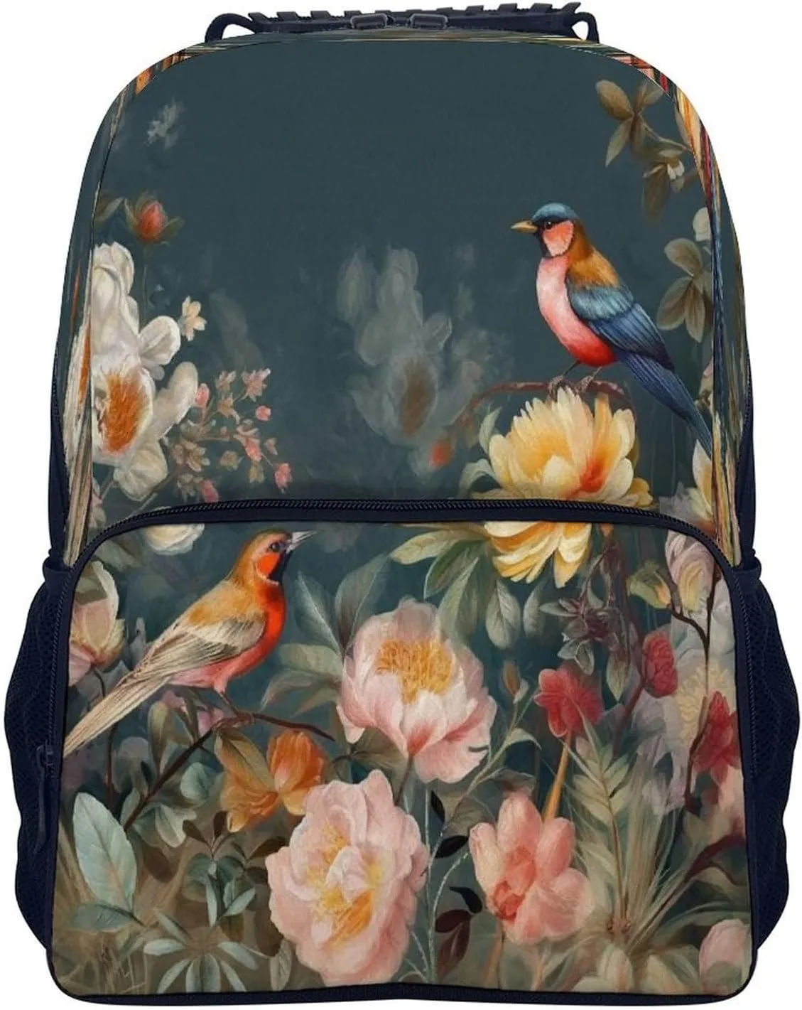 Backpacks Flowers Birds Travel Bag Business Work Laptop Backpack