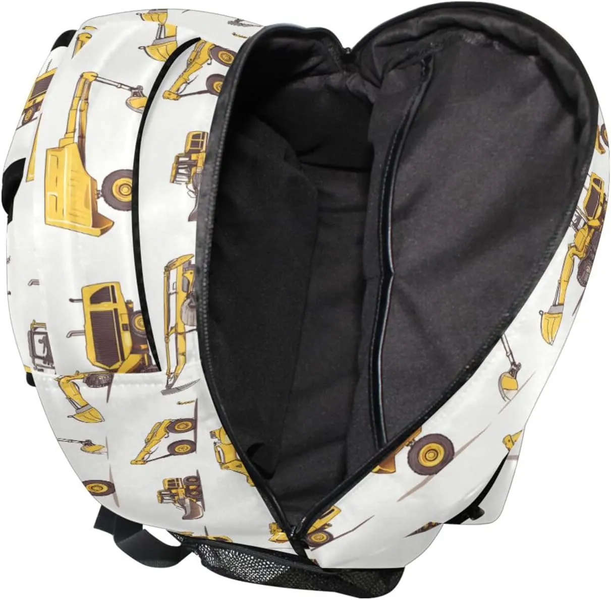 Backpacks for Men and Women Fashion Backpack with Chest Strap for College Work Construction Vehicles
