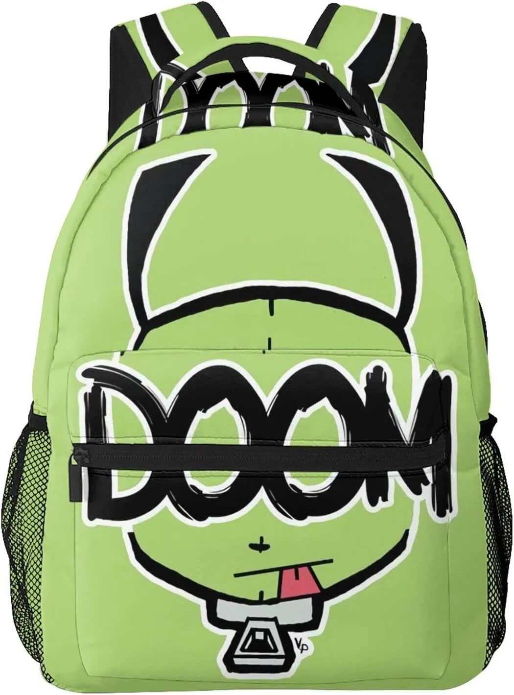 Backpacks Invader Anime Zim Adjustable Laptop Backpack Double Shoulder Bag for Women Men Climbing Shopping Work
