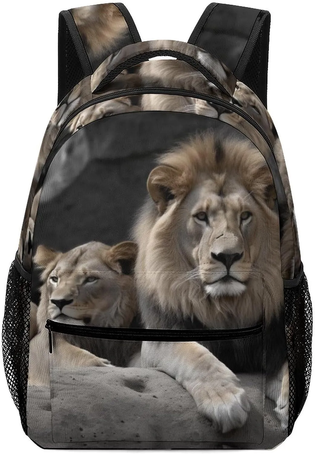 Backpacks Male And Female Lions Travel Bag Laptop Backpack Casual Daypack for Weekender Business Hiking