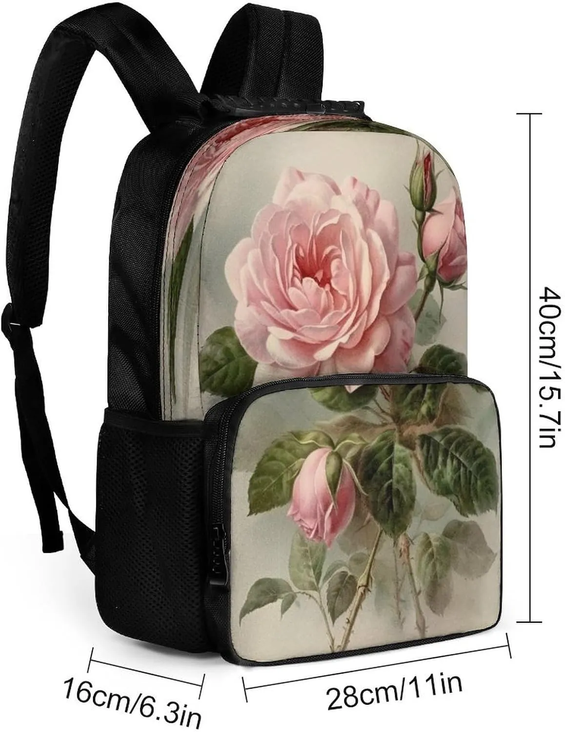 Backpacks Vintage Rose Travel Bag Business Work Laptop Backpack