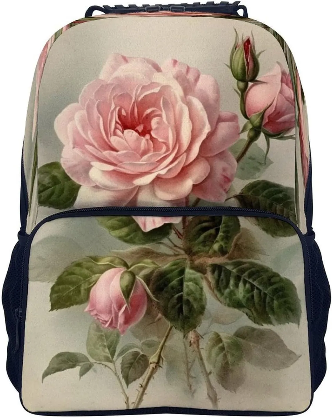 Backpacks Vintage Rose Travel Bag Business Work Laptop Backpack